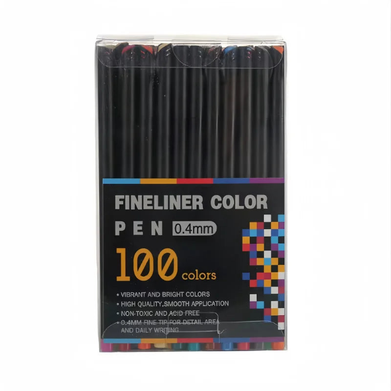 12 color /24 color /36 color /48 color /60 color /100 color drawing pen Water-based fiber needle pen for art