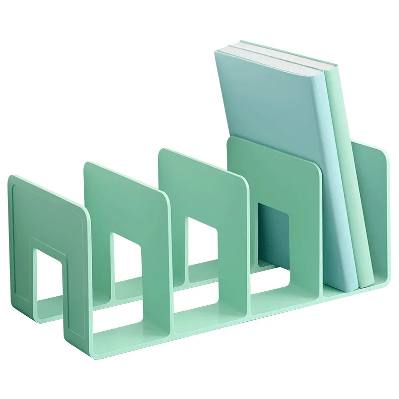 Thickened transparent acrylic bookstand student desktop file stand separator plate multi-layer 3 grid 4 grid book support